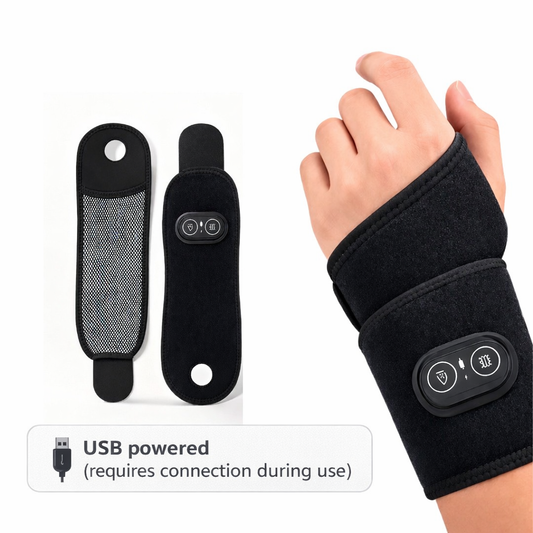 Wrist Pain Relief Wrap – Heat & Vibration Therapy for Fast Relief