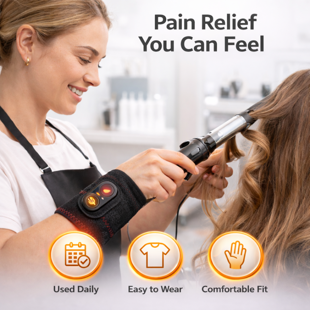 Wrist Pain Relief Wrap – Heat & Vibration Therapy for Fast Relief